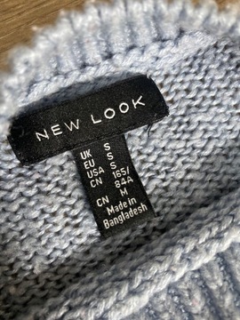 Błękitny krótki sweter NEW LOOK r. S 36
