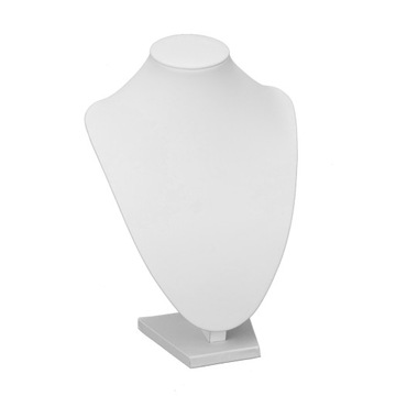 Ekspozytor, Popiersie na Biżuterię, Sztuczna Skóra, 25.4x18x11cm 1 szt