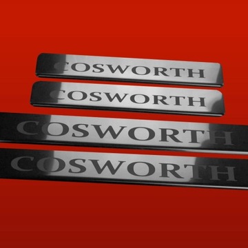 FORD ESCORT MK7 LIŠTA PRAHU COSWORTH 5 DVEŘE ZAKONČENÉ LESK SE OCELI