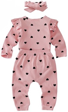 KOMPLET BODY W SERDUSZKA DLA DZIEWCZYNKI 92