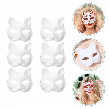6шт маска кошки косплей вечеринка маска на