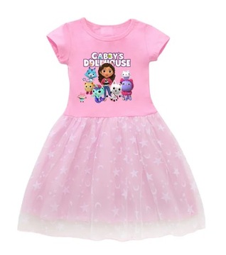 SUKIENKA TIULOWA Gabby's Dollhouse KOCI DOMEK GABI OPASKA