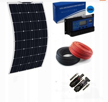 ZESTAW SOLARNY elastyczny +REG 20A zestaw 100W