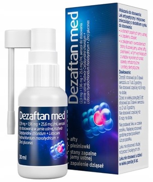 AFLOFARM Dezaftan Med lek na afty pleśniawki 30 ml