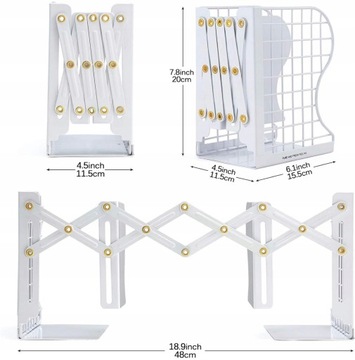 большая вместительность Регулируемые подставки для книг