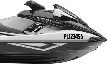 Наклейка на гидроцикл РЕГИСТРАЦИОННЫЙ НОМЕР *ЦВЕТА *6см