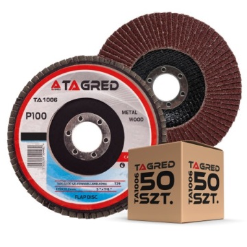 Sada 50 Ks Brusných Kotoučů Lamelový Kotouč 125 MM P100