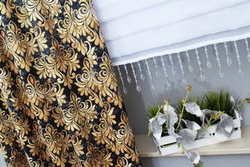 ШТОРЫ МЕТРОВЫМИ БАРХАТНЫМИ ПЛЮШЕВЫМИ ОРНАМЕНТАМИ ГЛАМУР 150