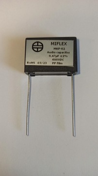 Kondensator AUDIO MIFLEX MKP-02 0,47uf +/-2% 600V
