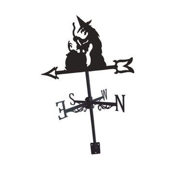Weathervane Weather Vane Art Stawka o wysokości 75 cm Klasyczna zupa do gotowania czarownic