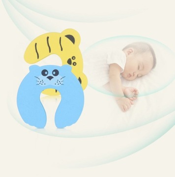 ZABEZPIECZENIE NA DRZWI ODBOJNIK PIANKOWY BLOKADA STOPER 5 SZTUK