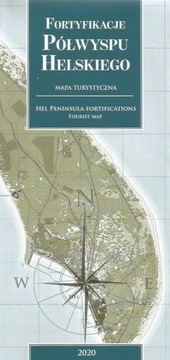 Mapa Fortyfikacje Półwyspu Helskiego