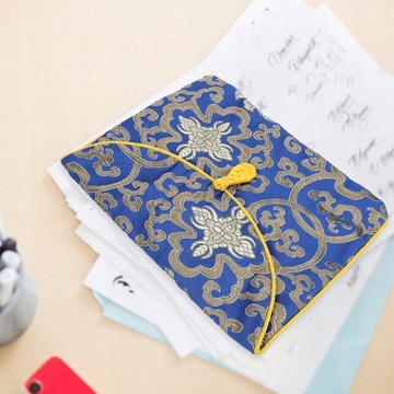 Сумка для книг Контейнеры для ювелирных изделий с храмовой вышивкой