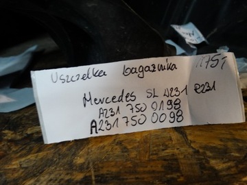 TĚSNĚNÍ KRYT KUFRU MERCEDES SL W231 R231 1