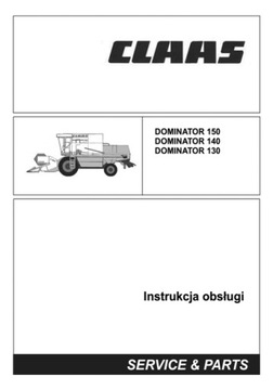 Claas Dominator 130, 140, 150 - instrukcja obsługi PL