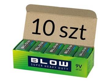 Bateria BLOW SUPER HEAVY DUTY 9V 6F22 10szt.