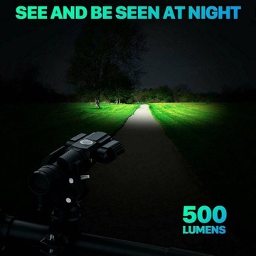 КОМПЛЕКТ ВЕЛОСИПЕДА ПЕРЕДНИЙ ЗАДНИЙ ФОНАРЬ СВЕТОДИОДНЫЕ ФОНАРИ USB