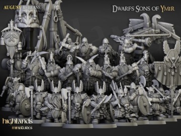 Гномы-шахтеры x20 CMD - Highlands Miniatures