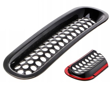 1 wkładka grill Jeep Wrangler JK JKU czarna nerka