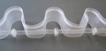 TAŚMA MARSZCZĄCA 5CM FALA T28 NA ŻABKI DO FIRAN MB