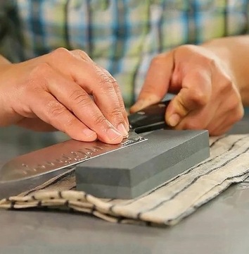 OSEŁKA OSTRZAŁKA DO NOŻY KUCHENNYCH KAMIENNA DO OSTRZENIA DWUSTRONNA