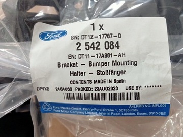 FORD TRANSIT CONNECT DT11 Направляющая бампера задняя правая DT11-17A881-A