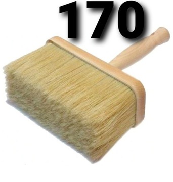 PĘDZEL ŁAWKOWIEC CHLAPAK *170mm* DREWNIANA RĄCZKA