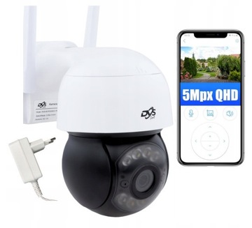 ZEWNĘTRZNA KAMERA WIFI OBROTOWA 5Mpx BEZPRZEWODOWA