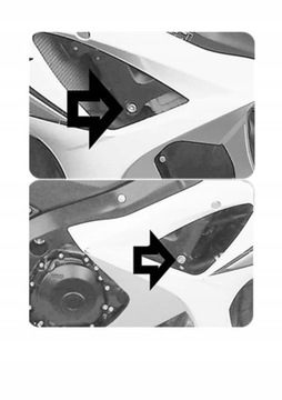 РОЗА | Аварийные накладки посвящены Suzuki GSXR 1000 K7 K8 2007 - 2008 гг.