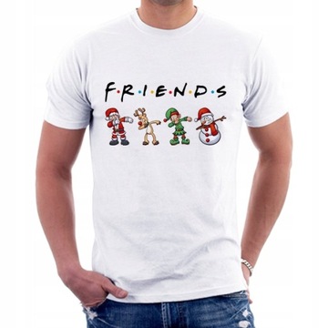 ŚWIĄTECZNA KOSZULKA NA MIKOŁAJA ŚWIĘTA FRIENDS L