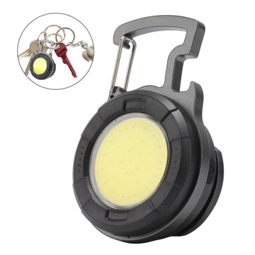 MOCNA MINI LATARKA LED KIESZONKOWA + BRELOK OTWIERACZ UCHWYT WIELOFUNKCYJNE