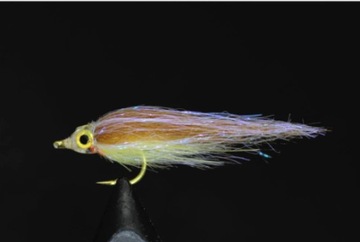 Flash Minnow streamer wolno tonący #8 OLIVE 4cm UV