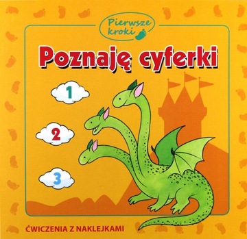 Poznaję cyferki Anna Horosin książeczka z naklejkami