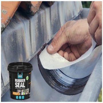 Жидкие резиновые уплотнители Водосточные желоба Дымоходы РЕЗИНОВОЕ УПЛОТНЕНИЕ + Лента BISON 10 м