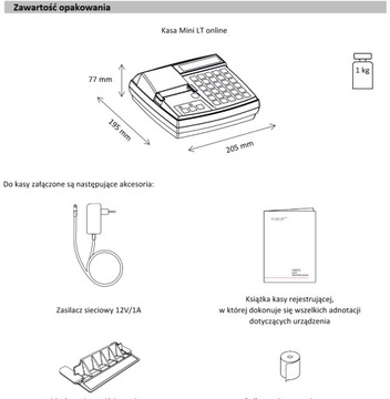 Новый онлайн-кассовый аппарат Elzab Mini LT WiFi + Fiska.