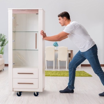 Круглая транспортная тележка со стояночным тормозом Ø