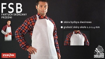 FARTUCH SPAWALNICZY SKÓRZANY OCHRONA DLA SPAWACZA