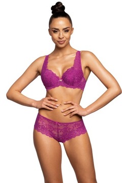 Figi damskie F-053/54/2 CARMELA brazyliany Mat S magenta