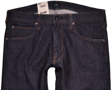 WRANGLER spodnie SKINNY regular NAVY jeans LUKE _ W32 L32