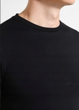 Ralph Lauren POLO _ Klasyczny Czarny T-shirt Męski Haft Logo _ XL
