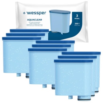 9x vodní filtr Wessper pro kávovar Saeco Philips LatteGo 5400 3200 2200