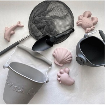 Складная силиконовая лейка Scrunch, ведро Lila