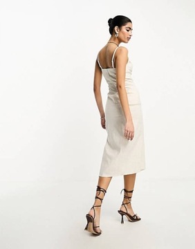 RIVER ISLAND MIDI SUKIENKA Z ROZPORKIEM M