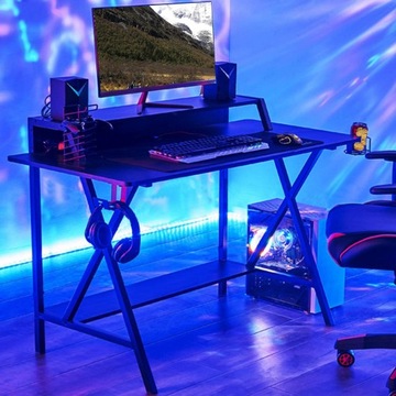 Игровой стол для ПК Компьютерный стол Рабочий стол для домашнего офиса с наушниками Ho