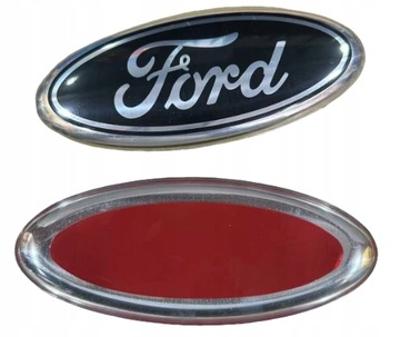 FORD ZNAK LOGO ZNAKY NA PŘEDNÍ I ZADNÍ 144 X 58 MM FOCUS B-MAX C-MAC