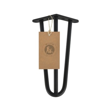 MORIA DESIGN Metalowe solidne nóżki stolika kawowego Hairpin legs 24cm fi12