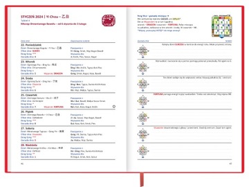 планировщик КИТАЙСКИЙ КАЛЕНДАРЬ на 2024 год ТОН ШУ позолоченный фэн-шуй