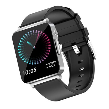 Inteligentny zegarek Krokomierz Kalorie Fitness Srebrny