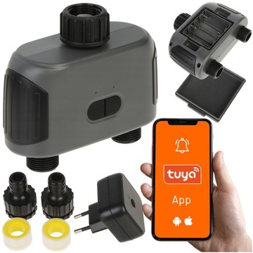 INTELIGENTNY PODWÓJNY ZAWÓR DO NAWADNIANIA OGRODU ATLO-VR2G-BLE-TUYA Smart