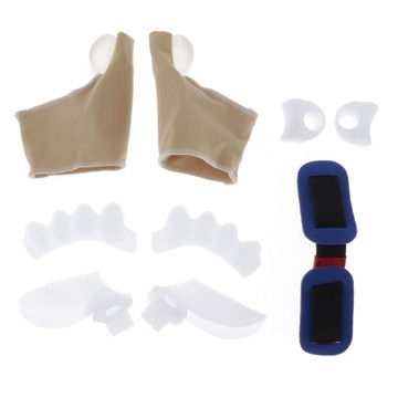 9Pcs Silicone Toe Separator Kit Splint Spacers Toe